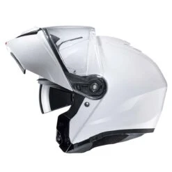 HJC I90 Flip Front Helmet - Pearl White -Motorcycle Clothing Store HJC i90 Flip Front Helmet Pearl White 3