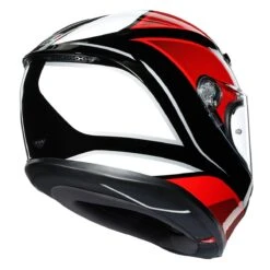 AGV K6 Hyphen Helmet - Black Red White -Motorcycle Clothing Store agv k6 hyphen helmet black red white getgearedshop 3