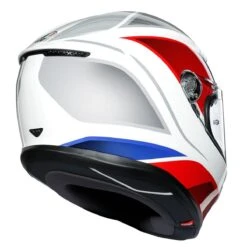 AGV K6 Hyphen Helmet - White Red Blue -Motorcycle Clothing Store agv k6 hyphen helmet white red blue getgearedshop 3
