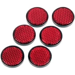Gear Gremlin Round Adhesive Reflectors - Red