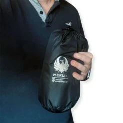 Merlin Platinum Rain Overtrousers WP - Black - SALE -Motorcycle Clothing Store merlin platinum rain overtrousers wp black getgearedshop 4