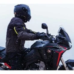 Oxford Hinterland Advanced Jacket WP - Black Grey Fluo -Motorcycle Clothing Store oxford hinterland advanced jacket wp black grey fluo getgearedshop 4