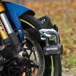 Oxford Nemesis Chain Lock 16mm - Black -Motorcycle Clothing Store oxford nemesis chain lock 16mm black getgearedshop 3