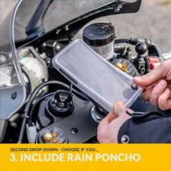Quad Lock IPhone Bundle - Buy The Bundle & Save -Motorcycle Clothing Store quad lock choose rain poncho