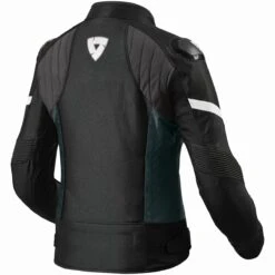 Rev It! Arc Jacket Ladies WP - Black White - SALE -Motorcycle Clothing Store rev it arc jacket ladies wp black white getgearedshop 3