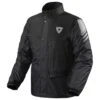 Rev It! Nitric 3 H2O Rain Jacket WP - Black -Motorcycle Clothing Store rev it nitric 3 h2o rain jacket wp black getgearedshop 1