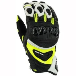 Richa Stealth Gloves - Black White Yellow
