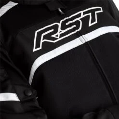RST Pilot Textile Jacket CE Air - Black White 7 RST Pilot Textile Jacket CE Air - Black White -Motorcycle Clothing Store rst pilot textile jacket ce air black white getgearedshop 3