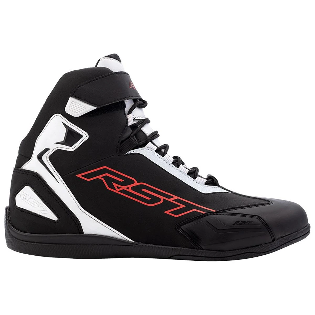 RST Sabre Moto Shoes CE - Black White Red 3 RST Sabre Moto Shoes CE - Black White Red