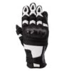 RST Shortie Gloves CE - Black White 1 RST Shortie Gloves CE - Black White -Motorcycle Clothing Store rst shortie gloves ce black white getgearedshop 1