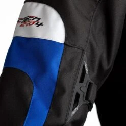 RST Tractech Evo 4 Textile Jacket CE WP - Black Blue -Motorcycle Clothing Store rst tractech evo 4 textile jacket ce wp black blue getgearedshop 5
