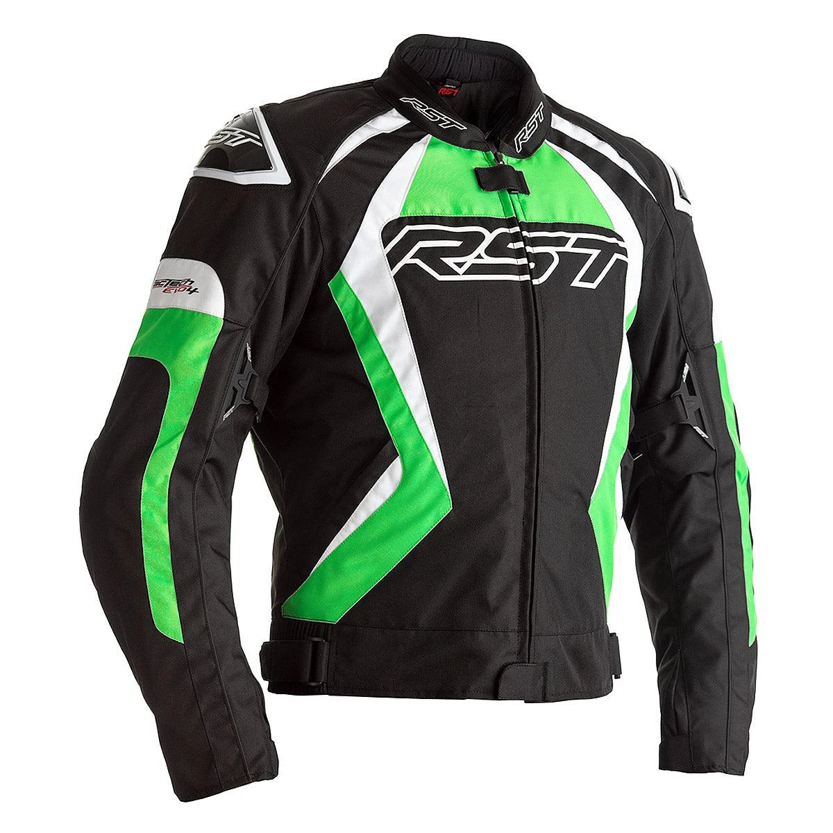 RST Tractech Evo 4 Textile Jacket CE WP - Black Green 3 RST Tractech Evo 4 Textile Jacket CE WP - Black Green