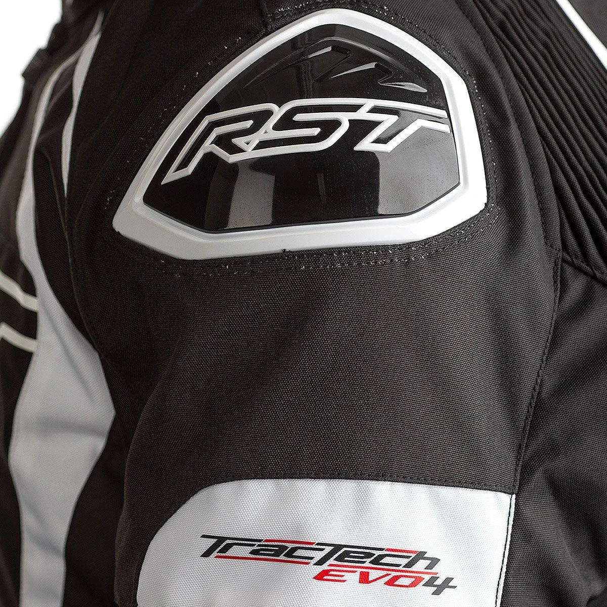 RST Tractech Evo 4 Textile Jacket CE WP - Black White 5 RST Tractech Evo 4 Textile Jacket CE WP - Black White - Image 3