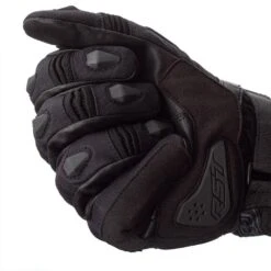 RST X-Raid Gloves CE WP - Black -Motorcycle Clothing Store rst x raid gloves ce wp black getgearedshop 3