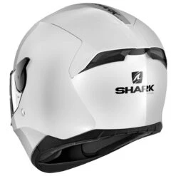 Shark D-Skwal 2 Helmet Blank WHU - White 7 Shark D-Skwal 2 Helmet Blank WHU - White -Motorcycle Clothing Store shark d skwal 2 helmet blank whu white getgearedshop 3
