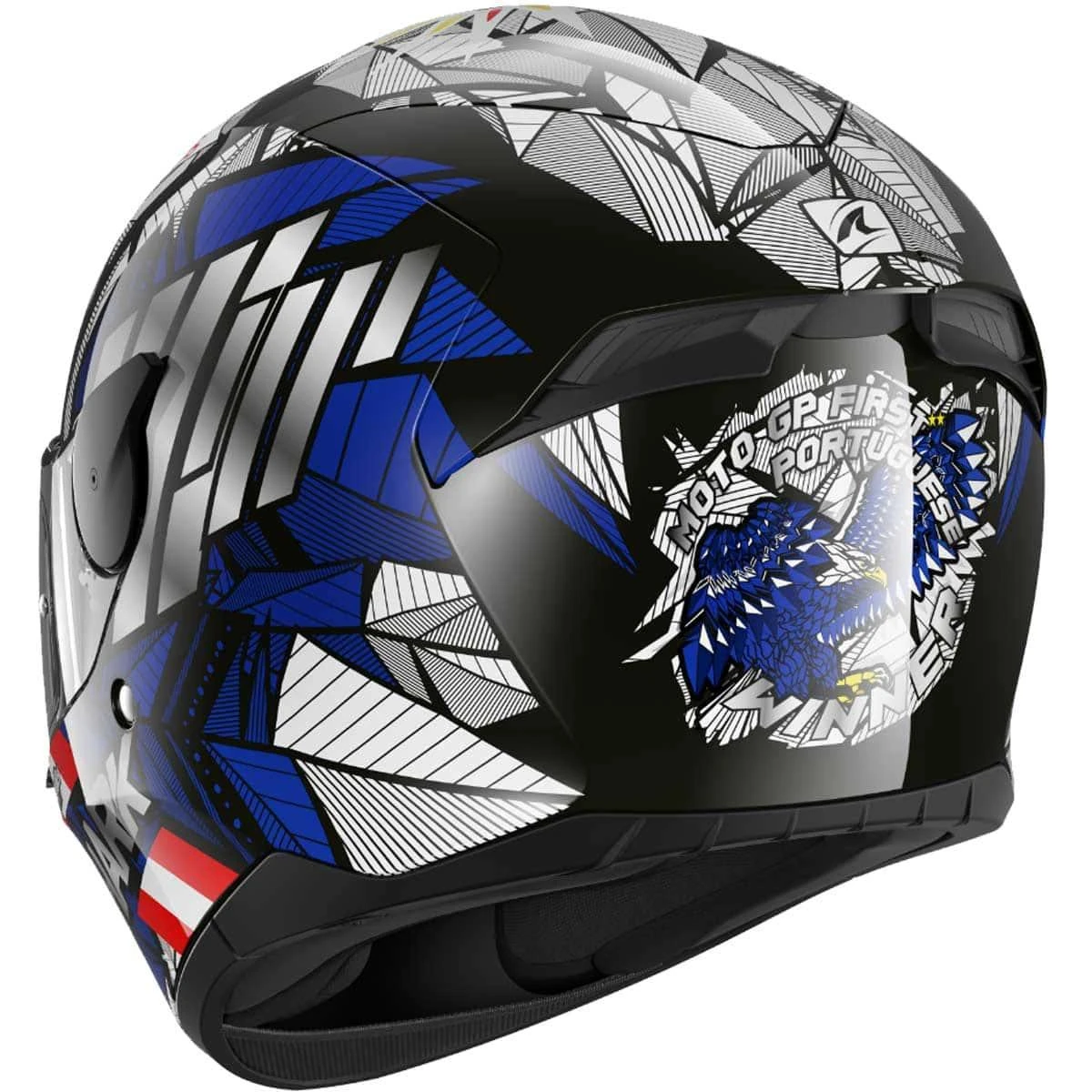 Shark D-Skwal 2 Helmet Oliviera Falcao KBR - Blue 5 Shark D-Skwal 2 Helmet Oliviera Falcao KBR - Blue - Image 3