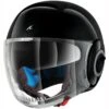 Shark Nano Helmet Blank BLK - Black -Motorcycle Clothing Store shark nano helmet blank blk black getgearedshop