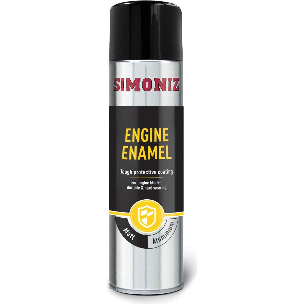 Simoniz Aluminium Engine Enamel One Coat Tough Paint Spray Can - 500ml 3 Simoniz Aluminium Engine Enamel One Coat Tough Paint Spray Can - 500ml