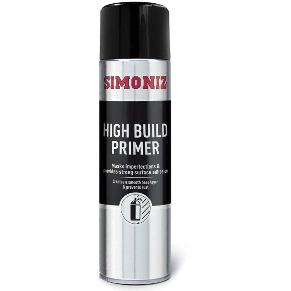 Simoniz High Build Primer Spray Aerosol Can Car Motorcycle Silver - 500ml 3 Simoniz High Build Primer Spray Aerosol Can Car Motorcycle Silver - 500ml
