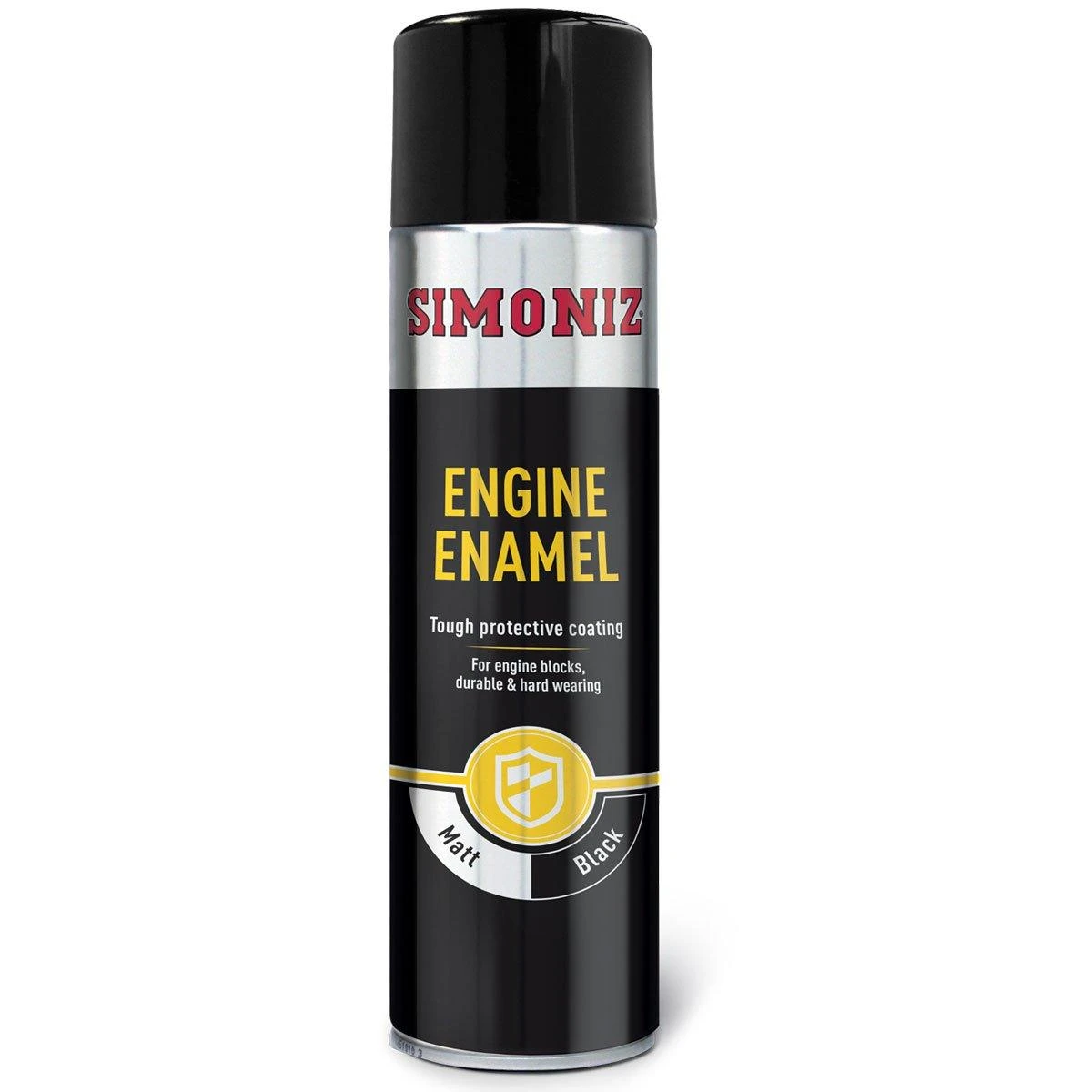 Simoniz Matt Black Engine Enamel One Coat Tough Paint Spray Aerosol Can - 500ml 3 Simoniz Matt Black Engine Enamel One Coat Tough Paint Spray Aerosol Can - 500ml