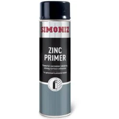 Simoniz Zinc Primer Spray Aerosol Can Car Motorcycle Grey - 500ml
