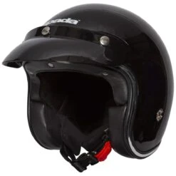 Spada Open Face Classic Helmet - Black 8 Spada Open Face Classic Helmet - Black -Motorcycle Clothing Store spada open face classic helmet black getgearedshop 3